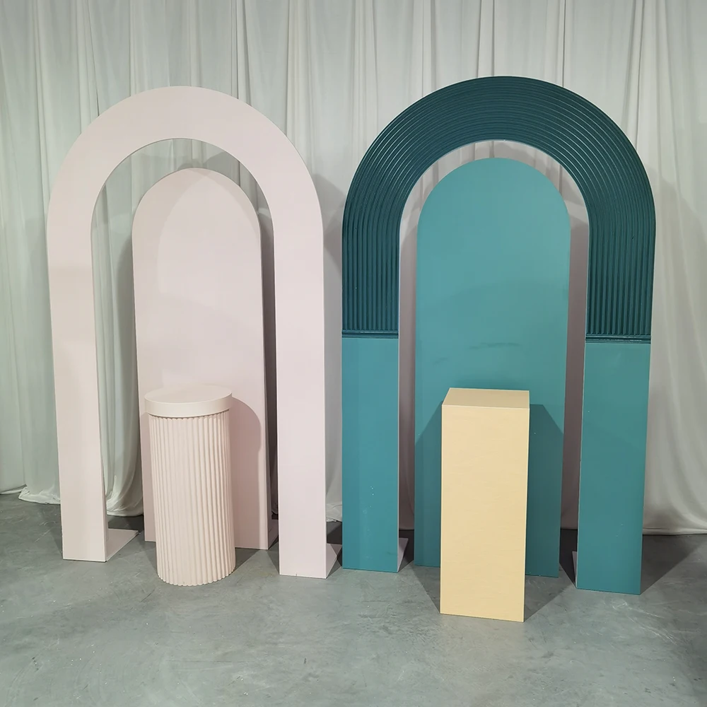 Selling PVC Colorful Arch Wedding Panel Backdrop Events Supplies