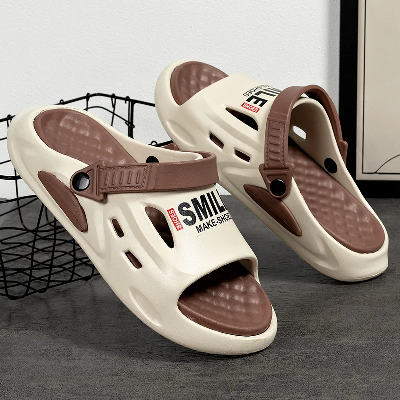 Women's Slippers Summer Outwear Trendy New Outdoor Anti slip Beach Driving Two Wear Sandals Men's Style