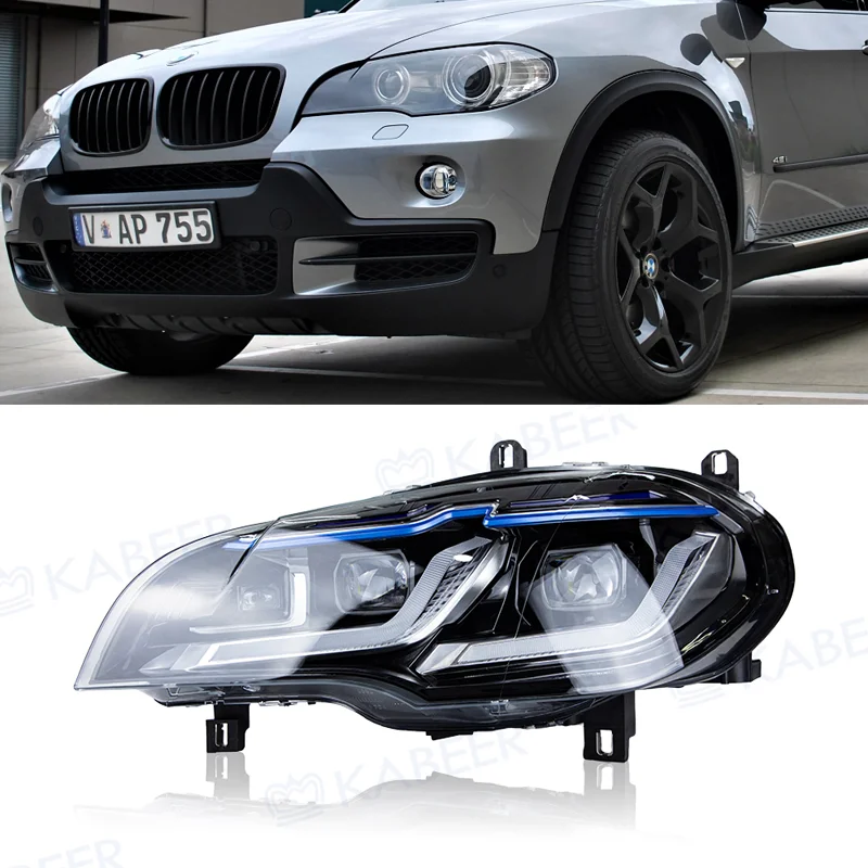 

2PCS LED Angel Eye Headlight Conversion Kit for BMW X5 E70 2007-2013 Upgrade M5 Headlight Style Car Accessories Plug And Play