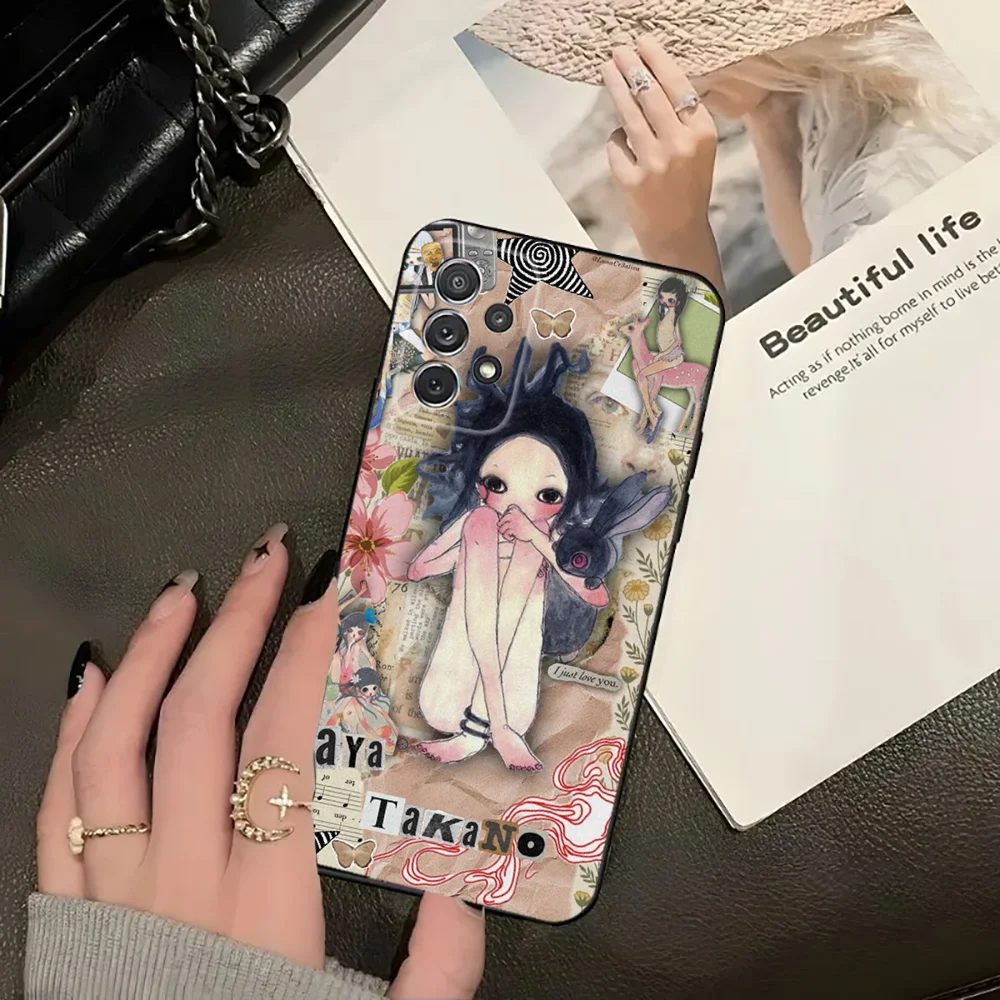 Aya Takano Japanese Painter Phone Case For Xiaomi 11 Redmi Note 11 5G 8T 9A 9 10T Note8Pro Note9 12SUltra Black Case