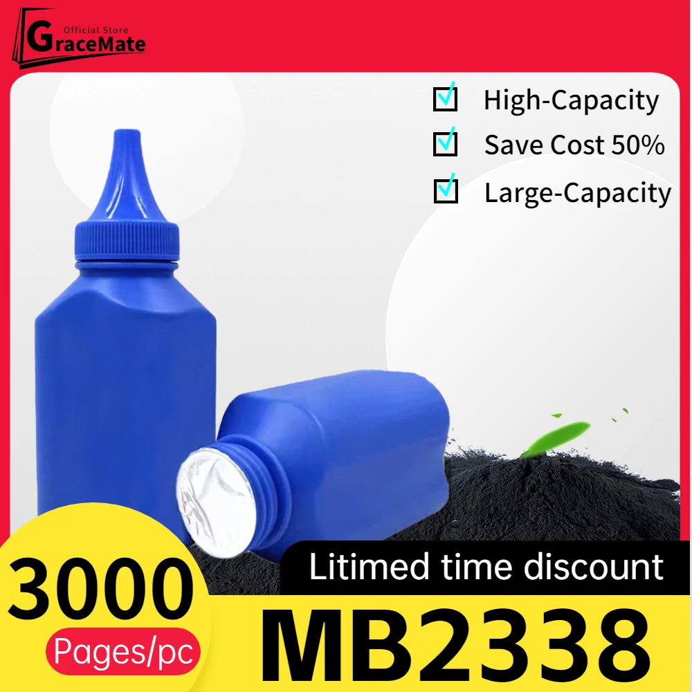 Black Toner Powder Compatible for Lexmark Printer MB2338 MB2338adw B2338 B2442 B2546 B2650 Toner Cartridge