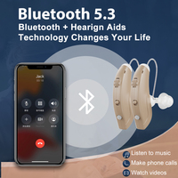 Rechargeable Digital BTE Hearing Aid with Bluetooth and APP Control Deaf Mini Sound Amplifier Drop Shipping