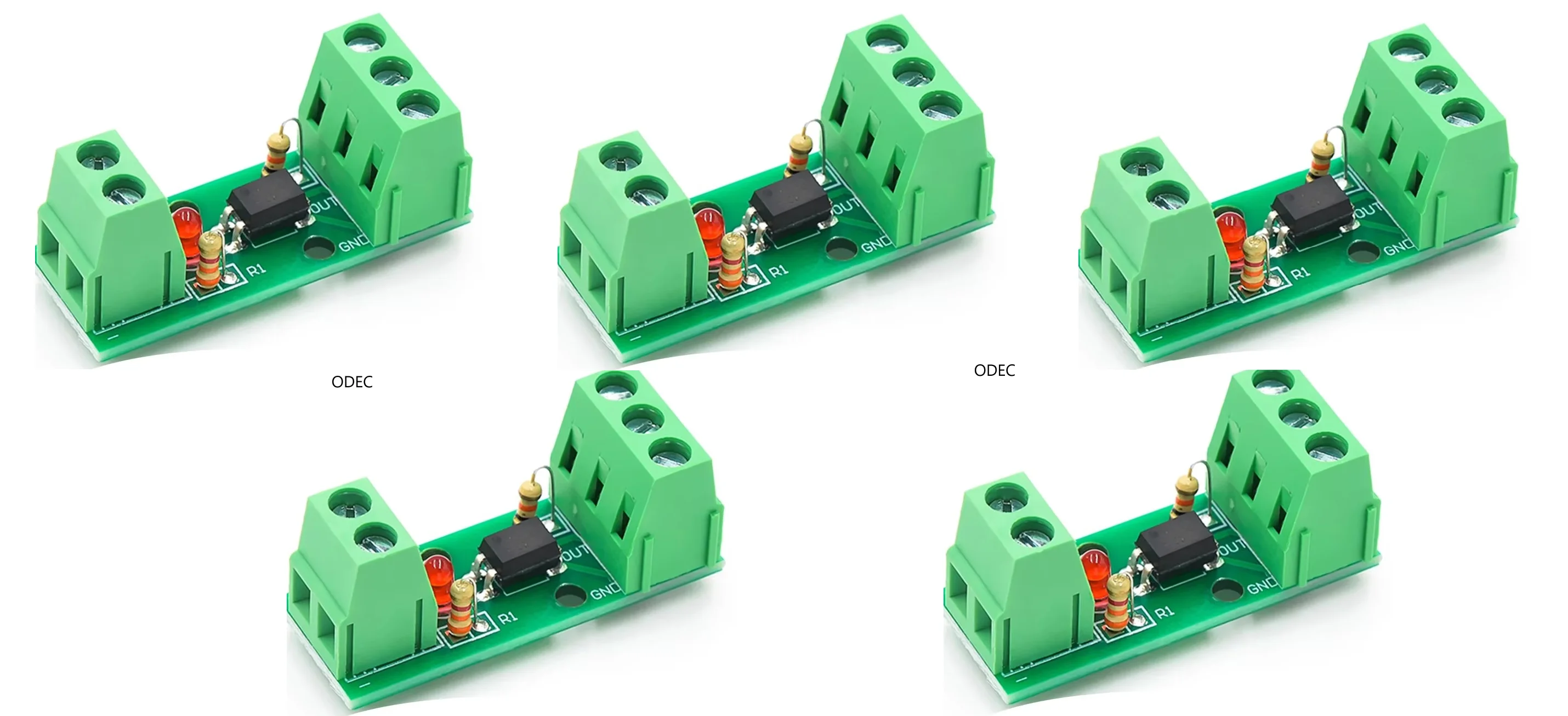 1 Channel Way Optocoupler Isolation Module PC817 EL817 3V-5V 12V 24V Photoelectric Isolator Rail Holder PLC Drive Motor Board