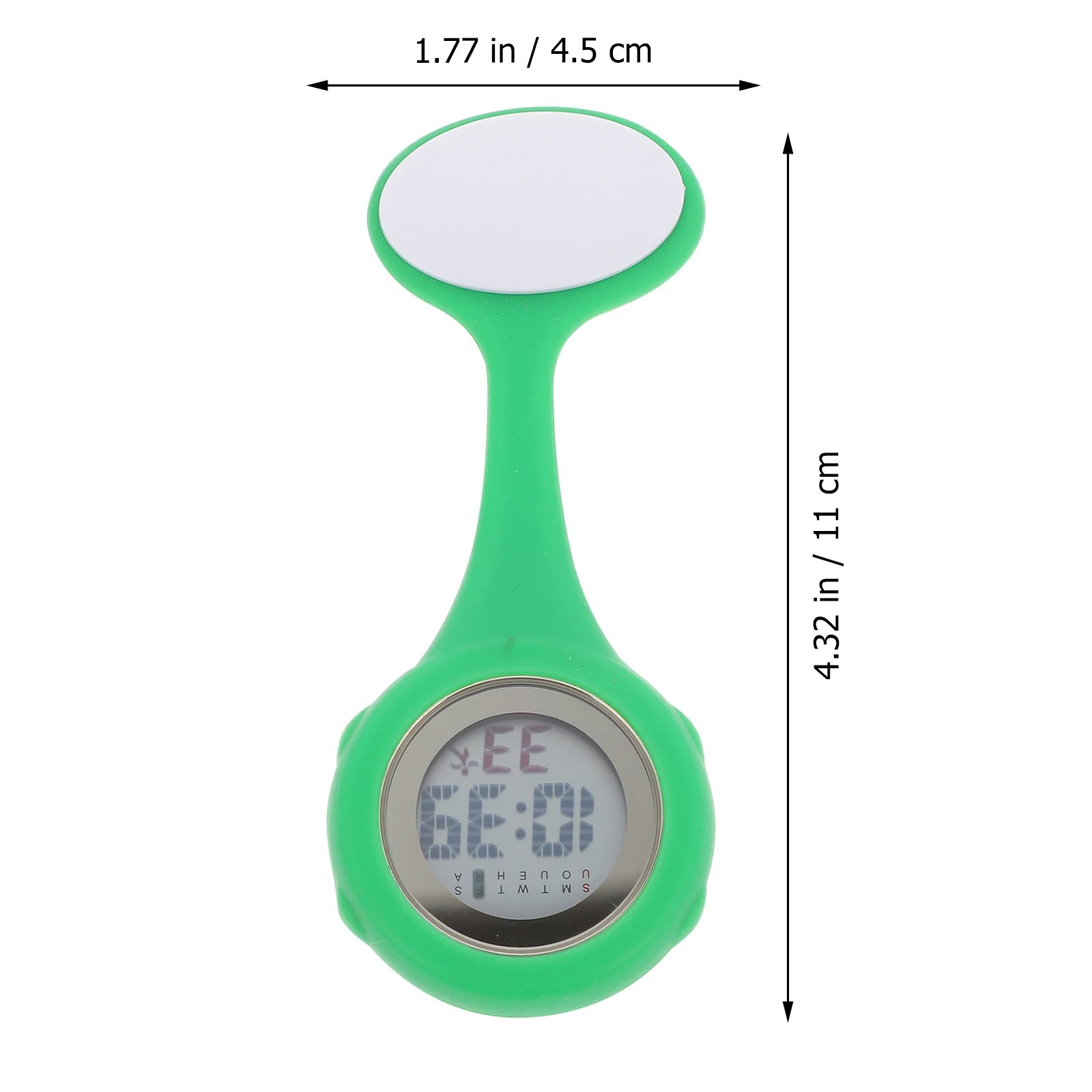 

Multi Function Digital Watch Scratch Resistant Silicone Nurse Clip Easy Read Hanging Pocket Watch Portable Practical Gift