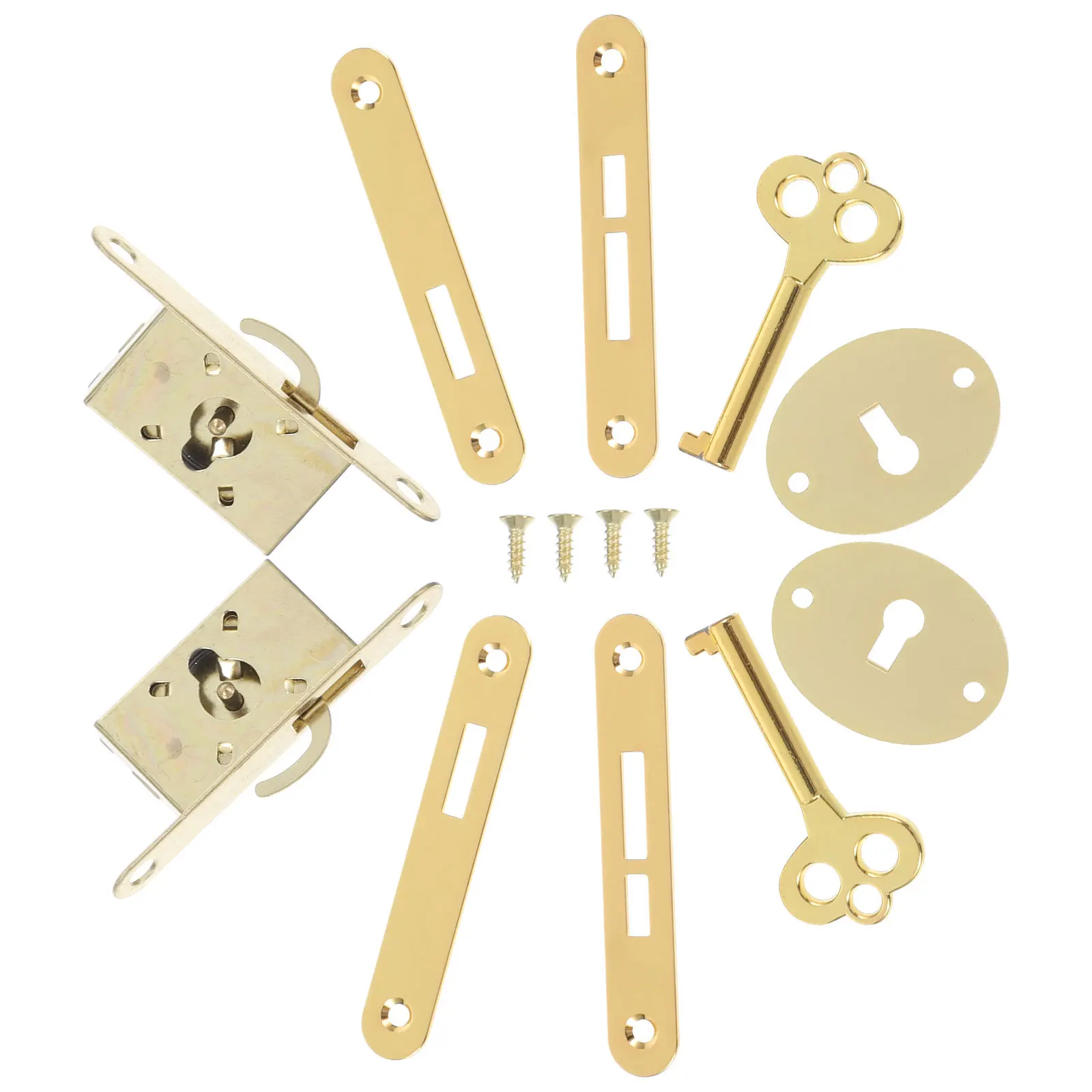 

2 Sets Small Locks Jewelry Box Hardware Cabinet Wood Box Padlock Zinc Alloy For Wooden Boxes Gift Boxes Sturdy Vintage