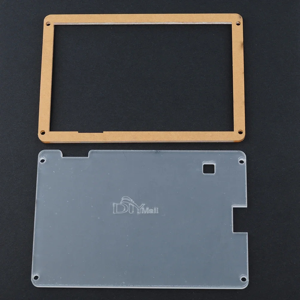 Plástico acrílico 7.0 polegadas transparente caso claro para nextion 5.0 nx8048t050 nx8048t070 hmi touch display versão básica