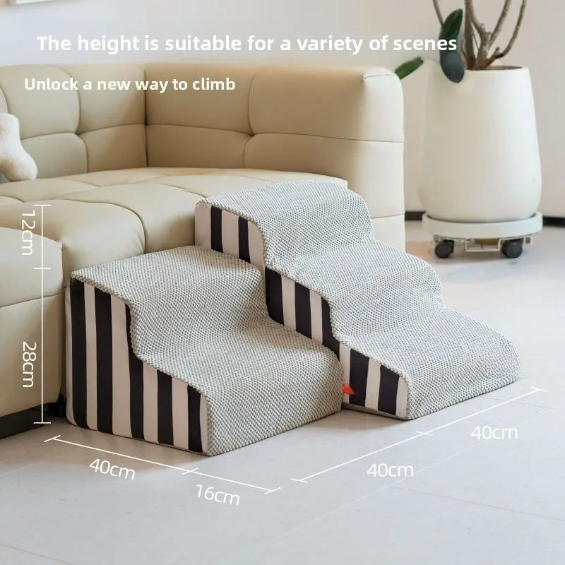 

Pet Second-order Third-order Waterproof and Dirt-resistant Removable Dog Ladder To Bed, Sofa Slope Anti-collapse