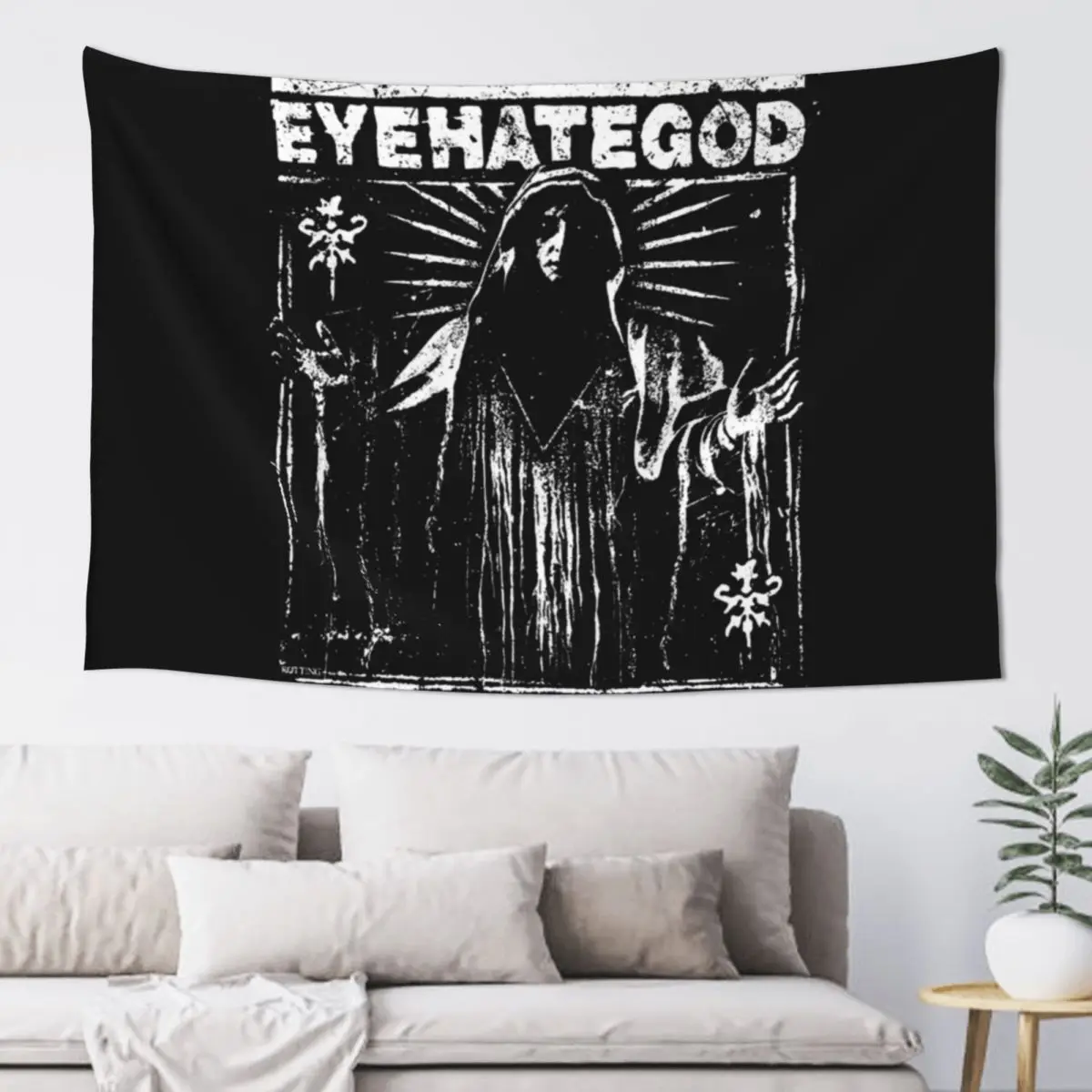 Eyehategod Tapestry On The Wall Room Decore Aesthetic Tapestry