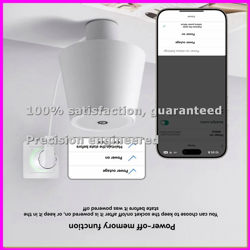 Smart Plug WiFi Socket 16A Power Monitor Timing Function Tuya APP Control for Assistant EU Plug-ELEC