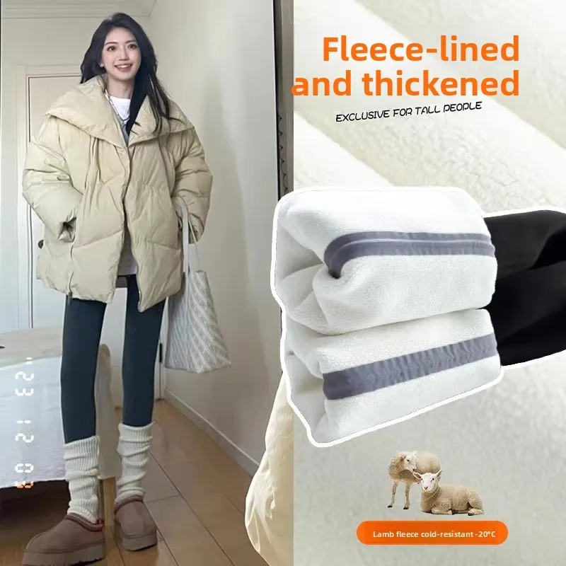 

Брюки для йоги с высокой талией на подкладке, женские осенне-зимние брюки больших размеров, брюки в ковчег, повседневные брюки с высокой талией...