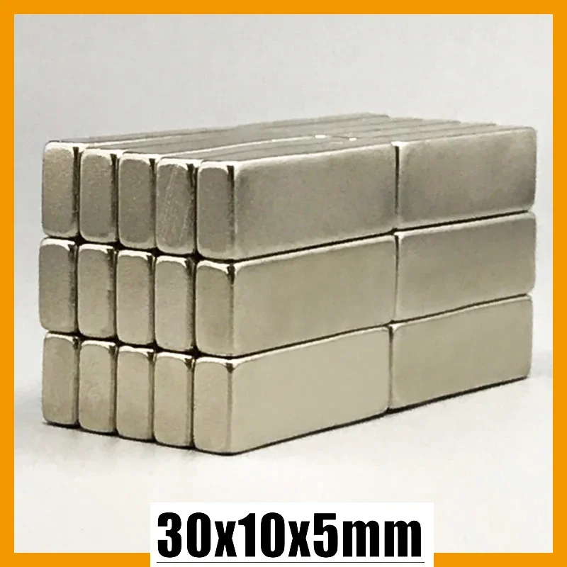 2-100pcs 30x10x5mm Magnet Block Square Tool Fridge Refrigerator Office Whiteboard Kitchen 30*10*5mm Accessory