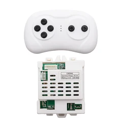 CSG4A 7P White Single-sided Socket 12V Children's Electric Toy Car 2.4G Bluetooth Remote Control Receiver CSR-12T-2A