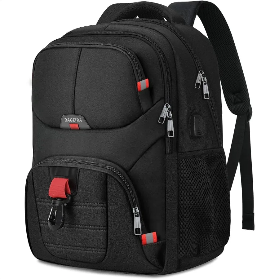 

Black Backpack for Men School Backpack for Boys Teens Backpacks for School College backpack Book Bag Water Resistant Bookbag Bu