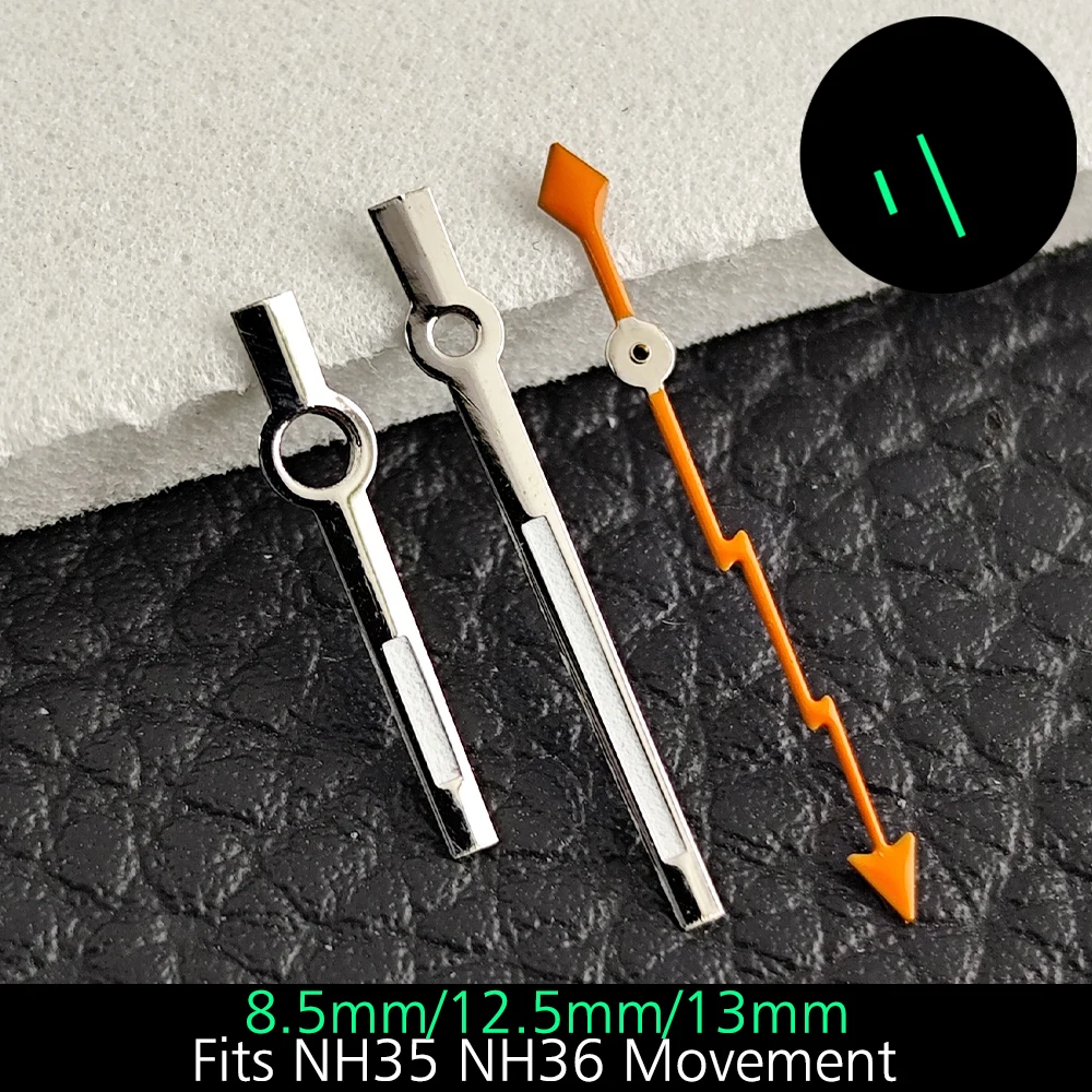 28.5 مللي متر ساعة الطلب مضيئة الهاتفي يناسب NH35/M8215/E2824 ساعة يد تعمل بالحركة اكسسوارات ساعة أجزاء ساعة للرجل العقيمة الهاتفي