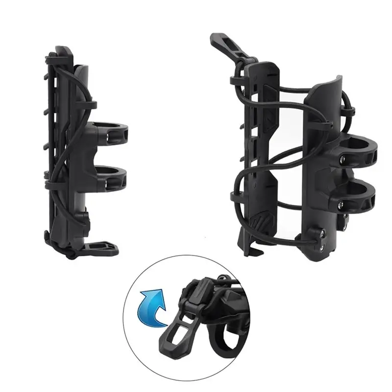 ac29-2X Motorcycle Cup Holder, 22Mm-25Mm Protective Bumper Water Bottle Holder, 360° Rotation Expandable