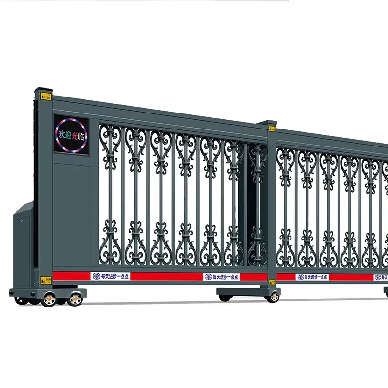New Driveway Entry Sliding Gate, Outdoor Security Fence, Electric Retractable Sliding Gate