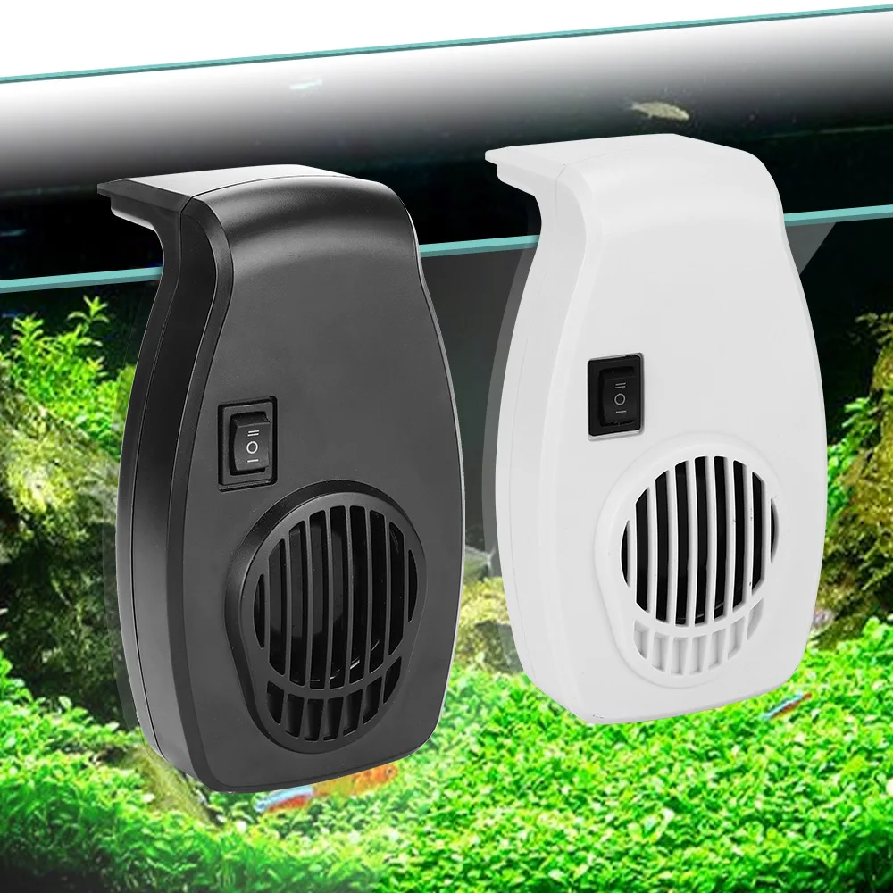 Aquarium External Cooling Fan, Two-Speed Wind Control, Aquarium Chillers, Fish Tank, 8 ~ 12mm Glass Thickness