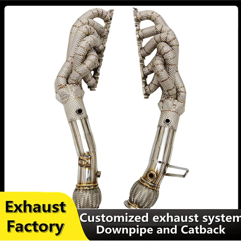 Exhaust manifold For Lamborghini Huracan EVO STO V10 5.2L  Exhaust System Performance Headers no cat downpipe