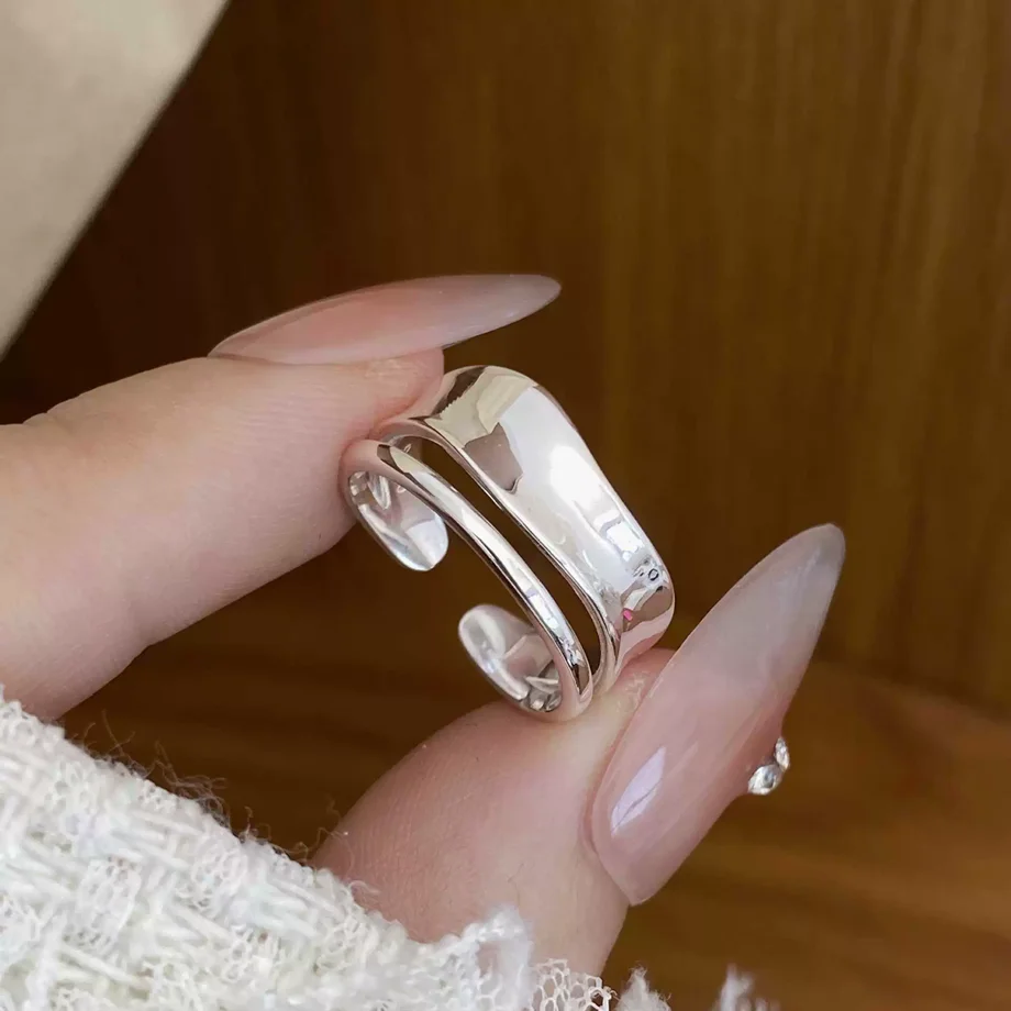 

Женское кольцо из стерлингового серебра 925 пробы, нестандартные европейские и американские популярные модные украшения, аксессуары для вечеринок