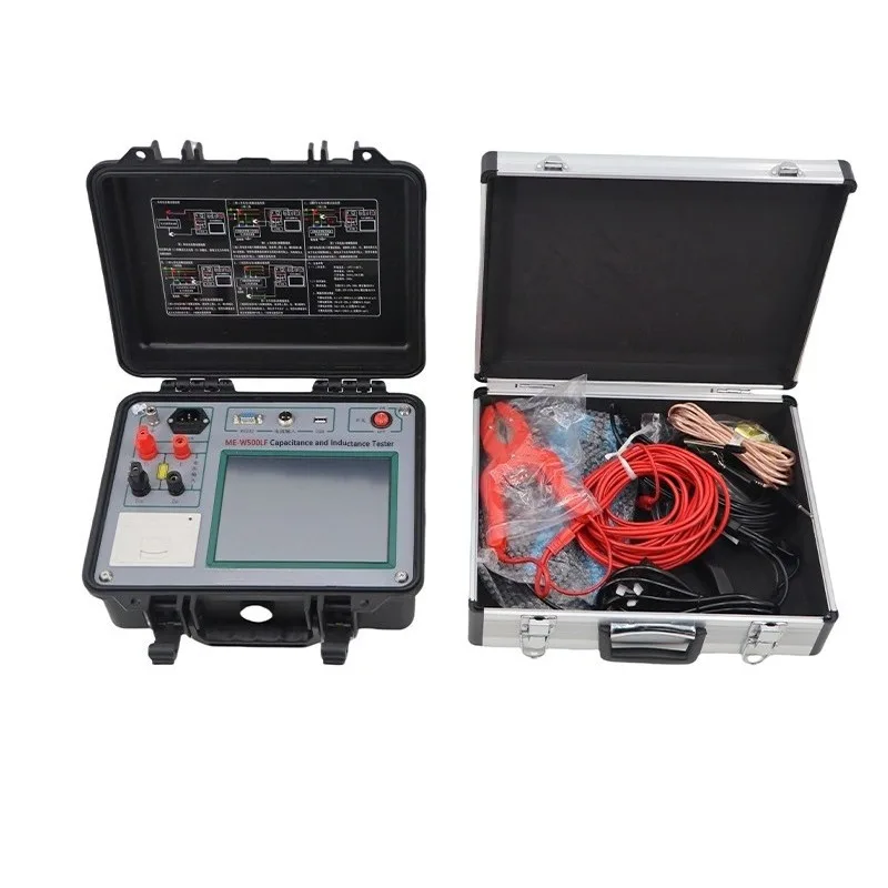 ME-W500LFHigh Precision Digital Capacitance Inductance Tester with Clamp Current Transformer - 0.1uF-6800uF/100uH-20H