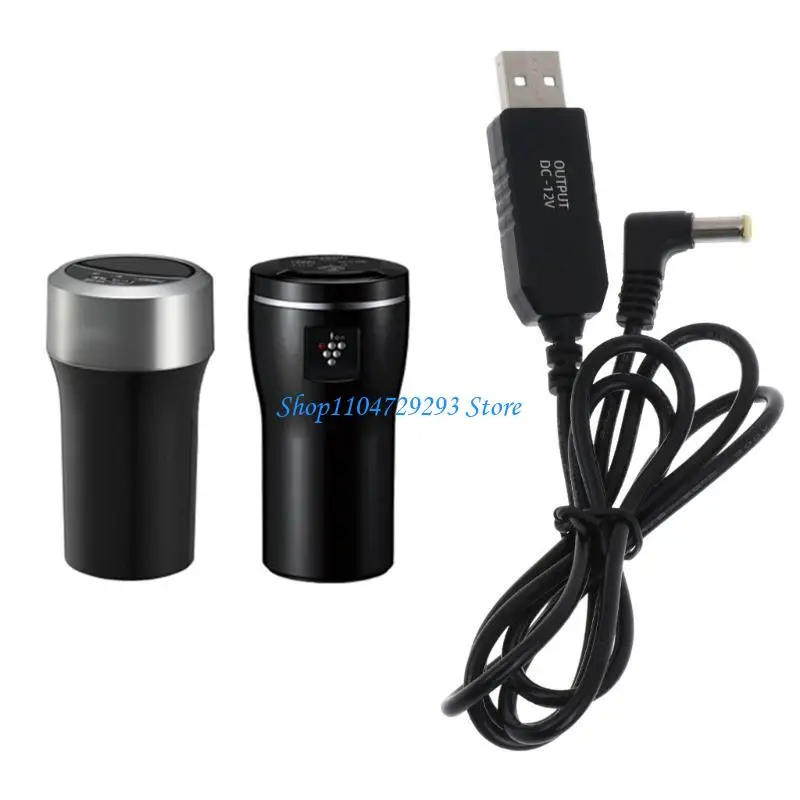 Y2GD DC5V to DC12V USB Step Up Converter Cable 5.0x3.0mm Plug Power Cord Inside Positive&Outside Negative Plug