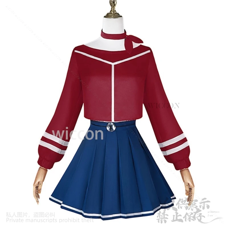 Miside Cosplay  For Girls Mita Costume Мита Dress Cute Uniform Headwear Hat Wigs Anime Horror Galgame Woman Halloween Customized