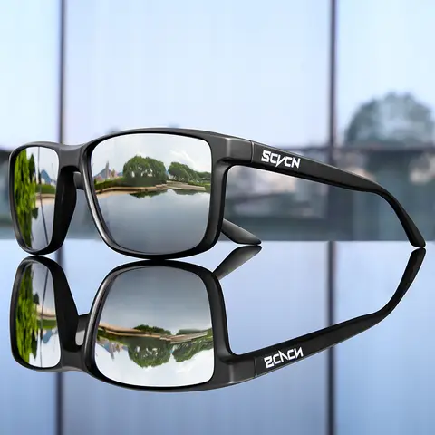 SCVCN Polarized Fishing Sunglasses Fishing Classic Sun Glasses Men's Driving Shades Male Sunglass Vintage Travel Sunglass