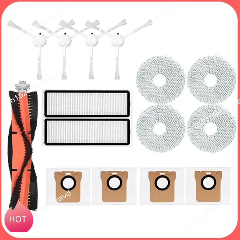 

HOT-для робота-пылесоса Xiaomi X10 + X10 Plus B101GL, запасные части, аксессуары, основная боковая щетка, фильтр Hepa, мешок для пыли, ткань для швабры