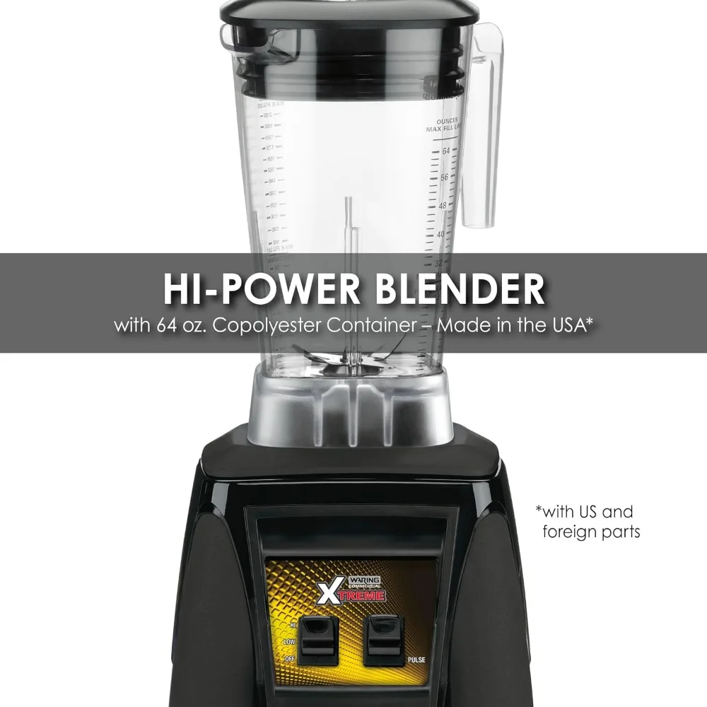 3.5 HP Blender with Paddle Switches, Pulse Feature and a 64 oz. BPA Free Copolyester Container, 120V, 5-15 Phase Plug,