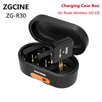 ZGCINE ZG-R30 Charging Case Box for Rode Wireless GO I II Case Fast Charging Bank 3400mAh for Rode Wireless GO I II Mic