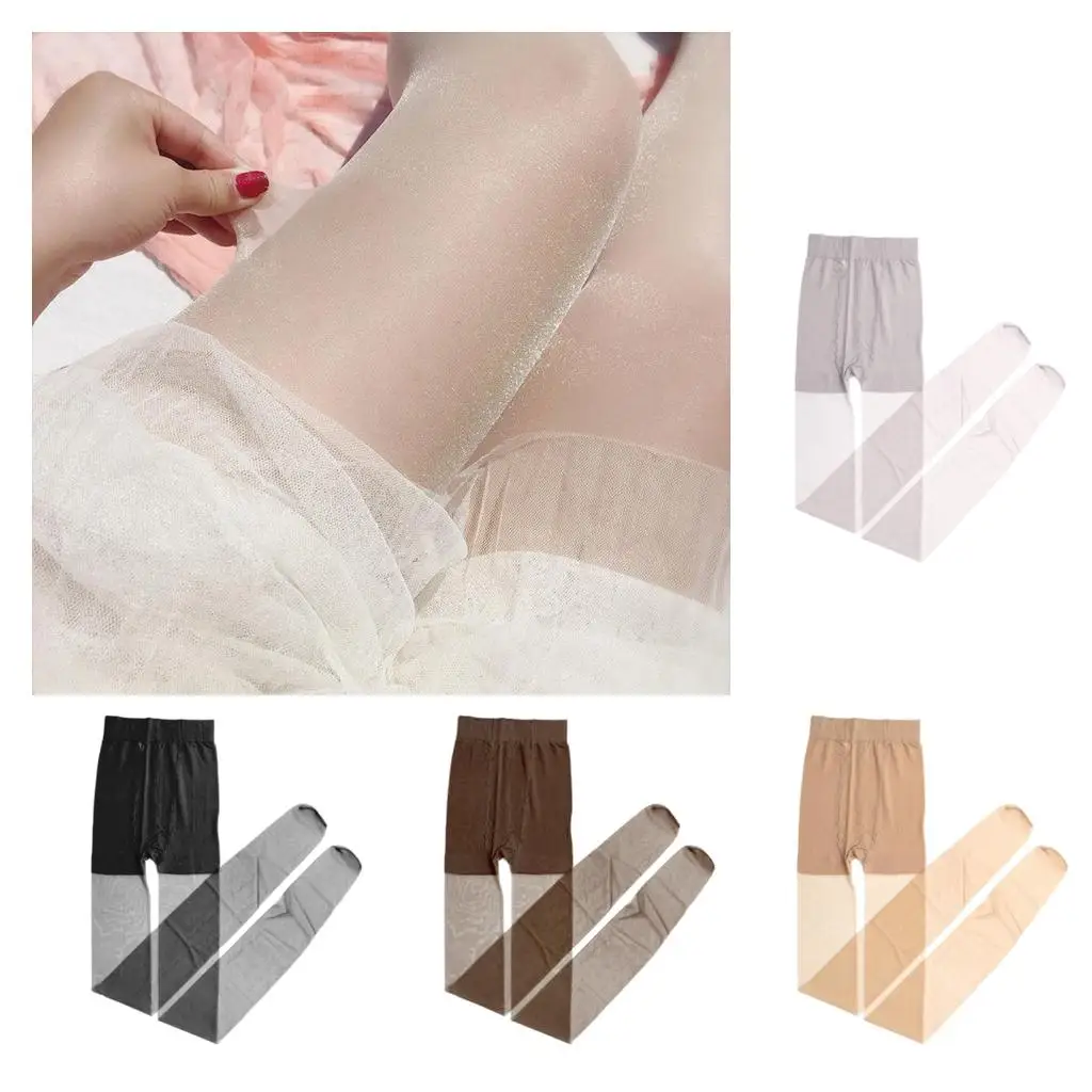 

Блестящие чулки, колготки, леггинсы с высокой талией, очень дышащие для