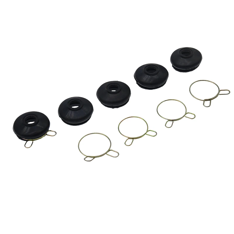 1/2/6/10 قطعة M12 العالمي الأسود المطاط التعادل قضيب نهاية وصلة كروية غطاء غبار تعليق السيارة توجيه وصلة كروية أجزاء الملحقات #5