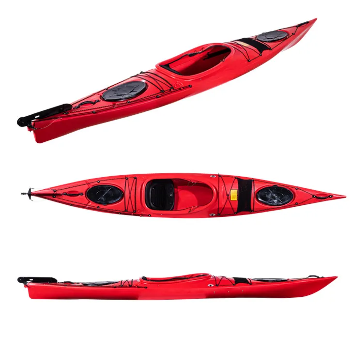 Сбалансированная производительность Сидит в одном человека. Гоночная каяковая лодка для повышения туризма. Больше развлечений. Сбалансированная производительность Сидит в одном человека. Гоночная каяковая лодка для повышения туризма. Больше развлечений.