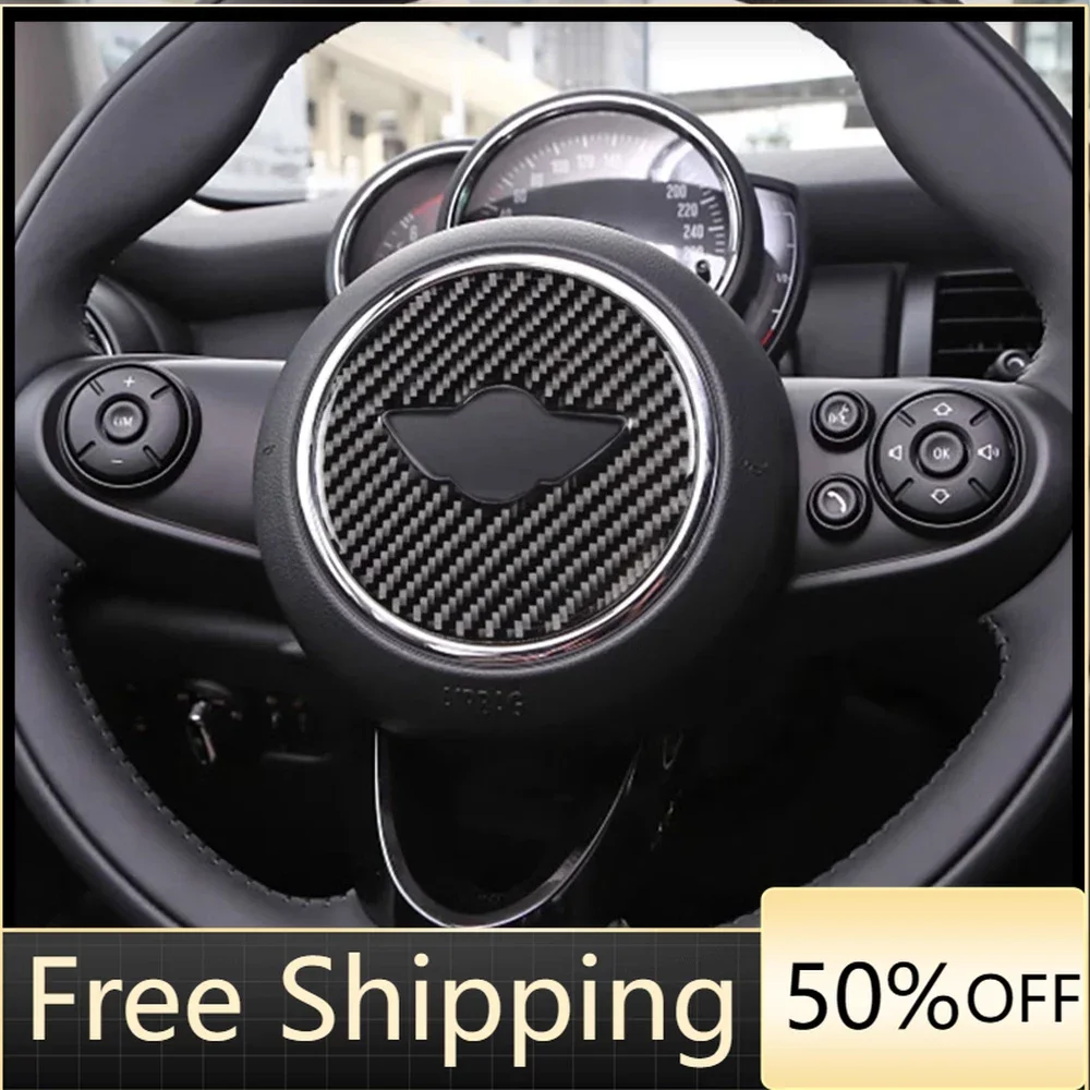 

Steering wheel trim For BMW MINI F Series Carbon Fibre Trim Patch Car Interior Steering Wheel Accessories Interior Accessories