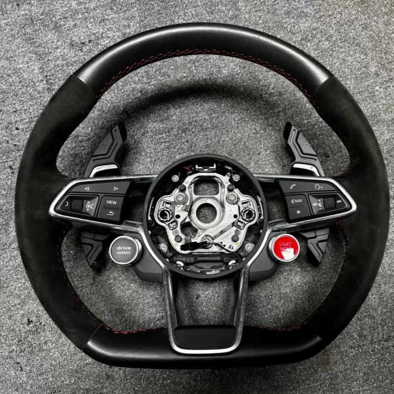 Customizable Racing Suede Steering Wheel A3 A5 A4 A6 Q5 Q7 A3 Q3 A7 TT S3 S4 S5 S7 RS4 RS5 Steering Wheel For Audi RS5