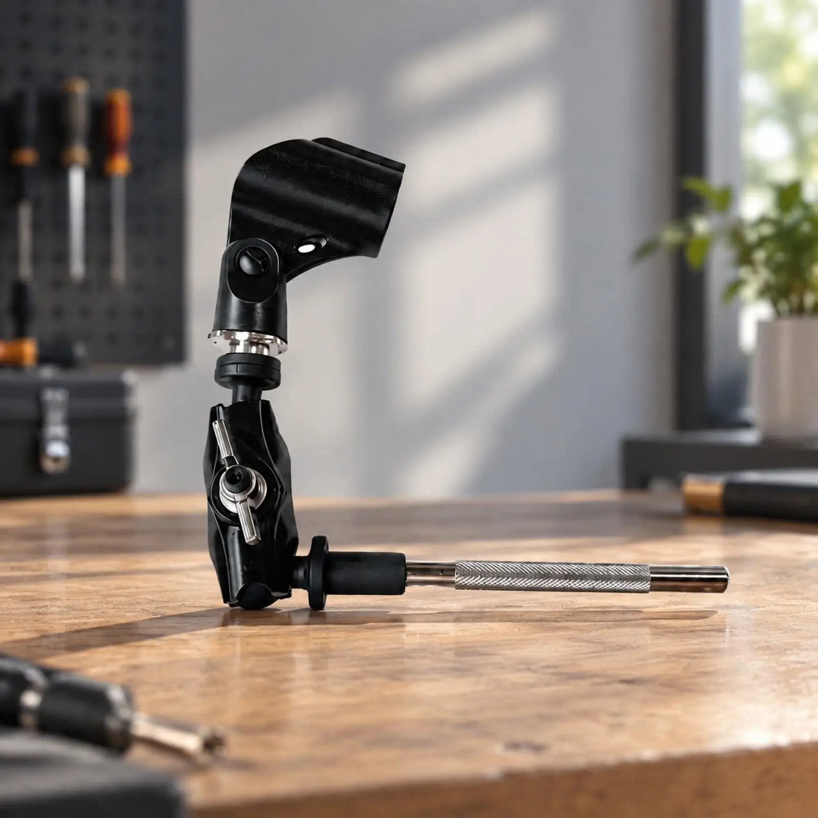 Drum Kit Microphone Clamp Mount Zinc Alloy Mic Holder for Rack Tube Audio Pickup Extension Rod Accessory