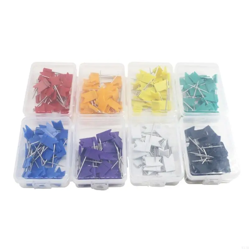 50 Stück Push Pins Thumb Tacks Dekorative Pushpins Message Board Tacks Flag Pins