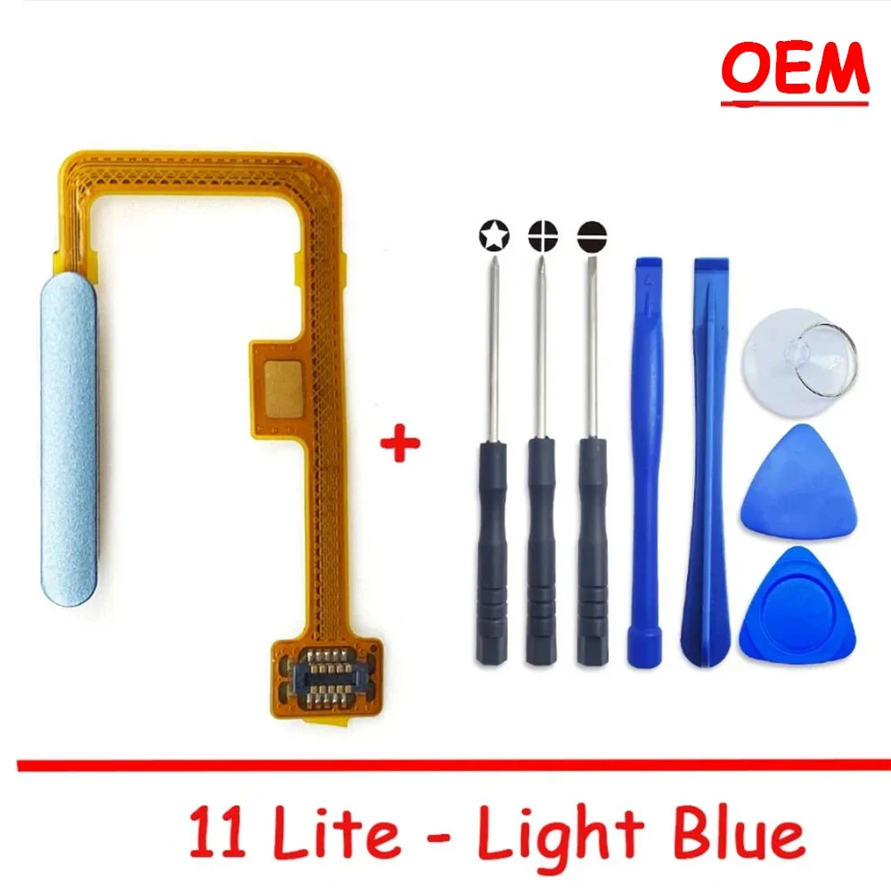 Fingerprint Scanner For Xiaomi 11 Lite / 11 Lite 5G ID Home Button Fingerprint Menu Return Key Recognition Sensor Flex Cable