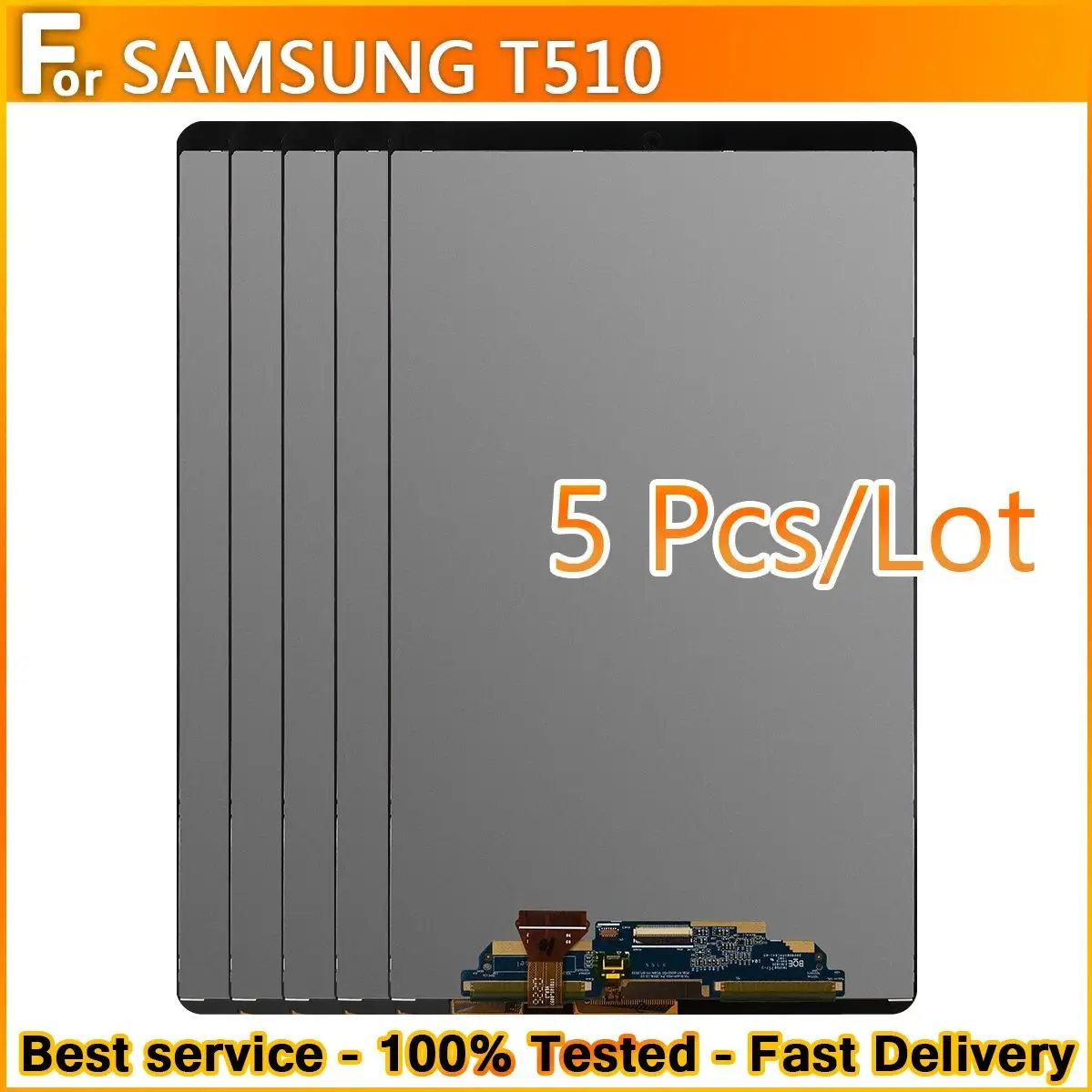 5Pcs/lot For Samsung Galaxy Tab A 10.1(2019) T510 SM-T510 T510N LCD display touch screen For T510 T515 LCD replacement