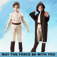 Children Cosplay Costume Suit May The Force Be With You Jedis Anakin Skywalker Obi Wan Master Yoda Cosplay Clothes Outfits