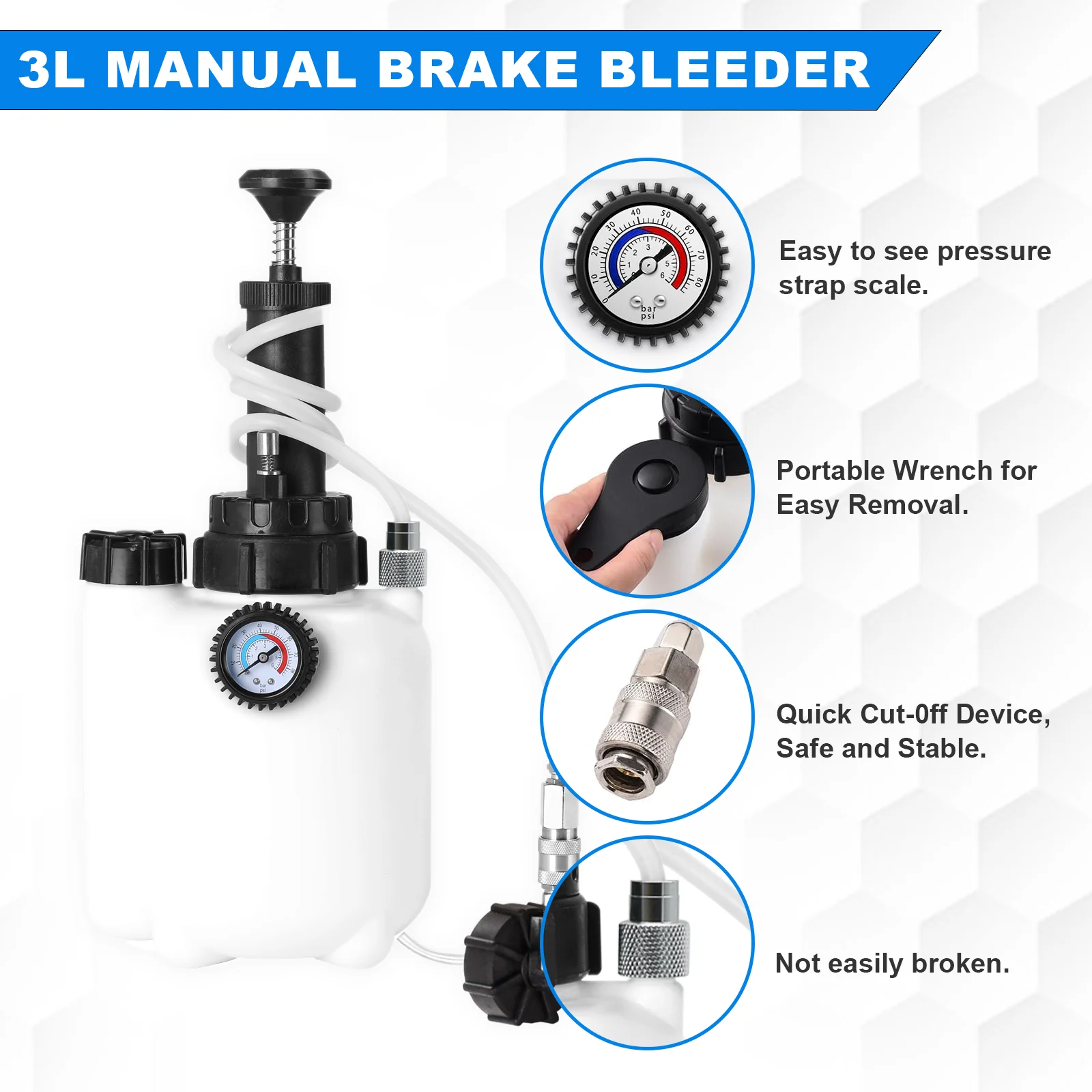 طقم تنظيف سائل الفرامل بالتفري - مراجعة Brake Bleeder Kit وسعره