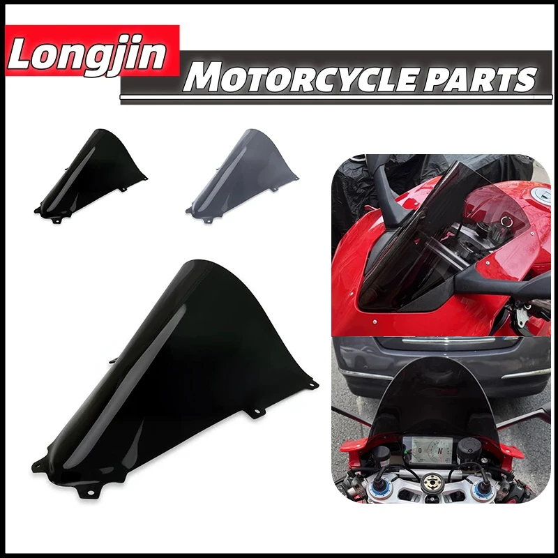 

For Ducati Panigale V4 2018 2019 PANIGALE Panigale V2 2018-2024 V2 Motorcycle Double Bubble Windshield WindScreen Screen Acrylic
