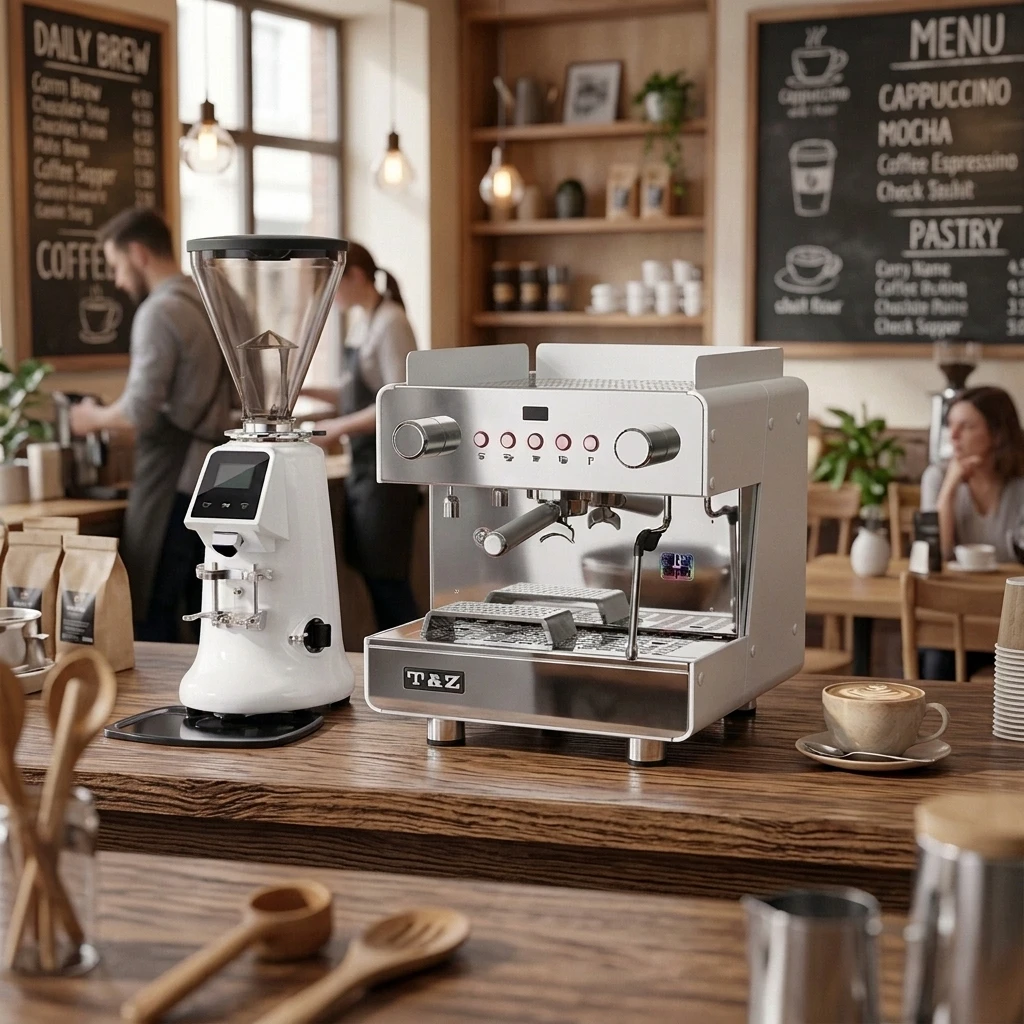 Boiler Espresso Machine Single Group Coffee Maker With 58mm  Control Compact For Food Truck & Cafe