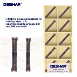 DESKAR 100% orijinal MGMN300-T MGMN400-T CNC kanal açma kesici kesme torna dönüm araçları paslanmaz çelik için karbür Insert