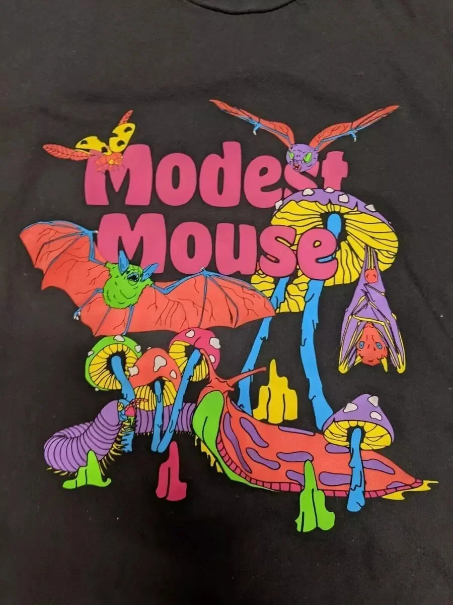 Modest Mouse Mushroom Gift For Fan On Tour Reprinted T Shirt Full Size S-5XL