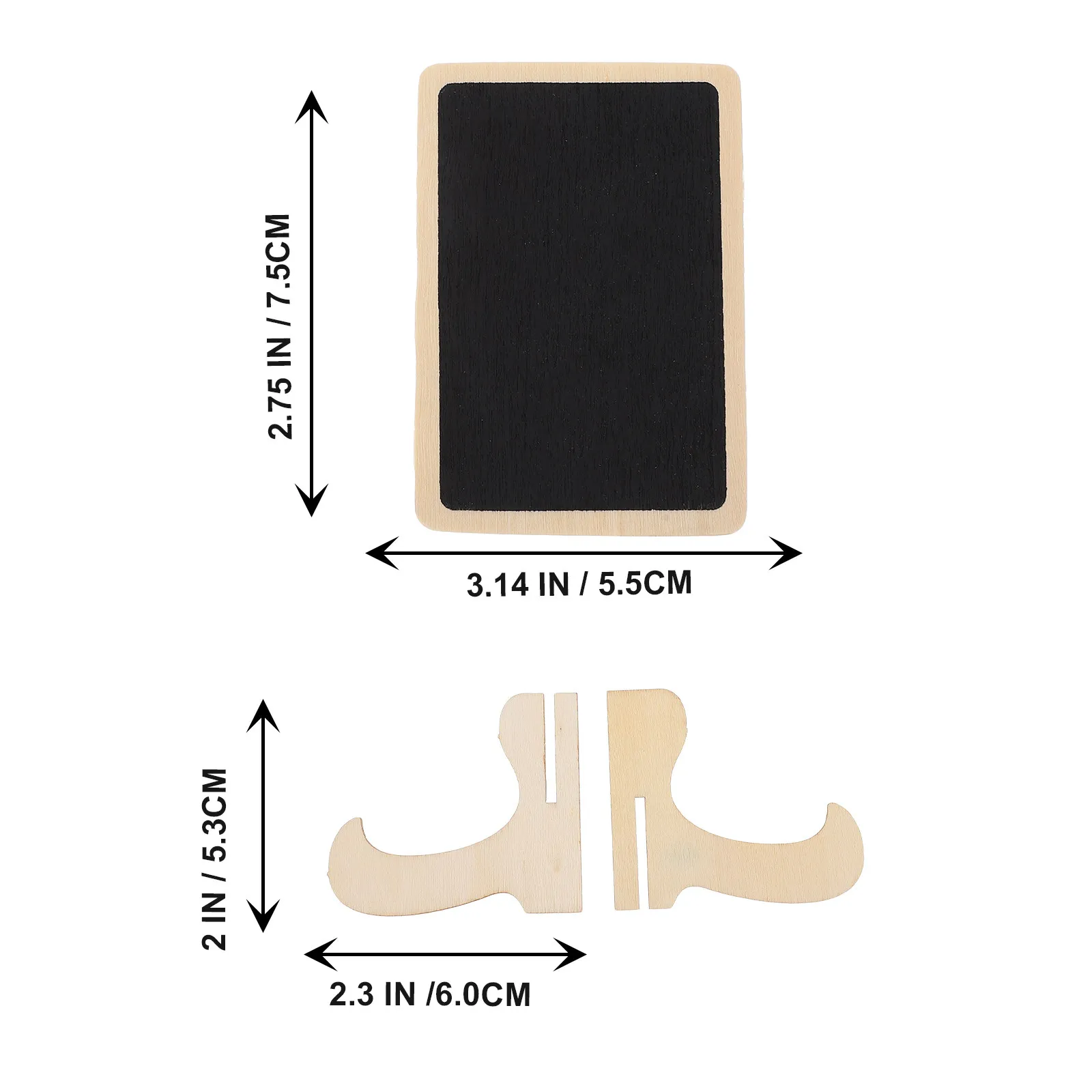 10Pcs Erasable Mini Chalkboard Wooden Blackboard Table Sign Message Board Desktop Display Mini Chalkboard Display Blackboard