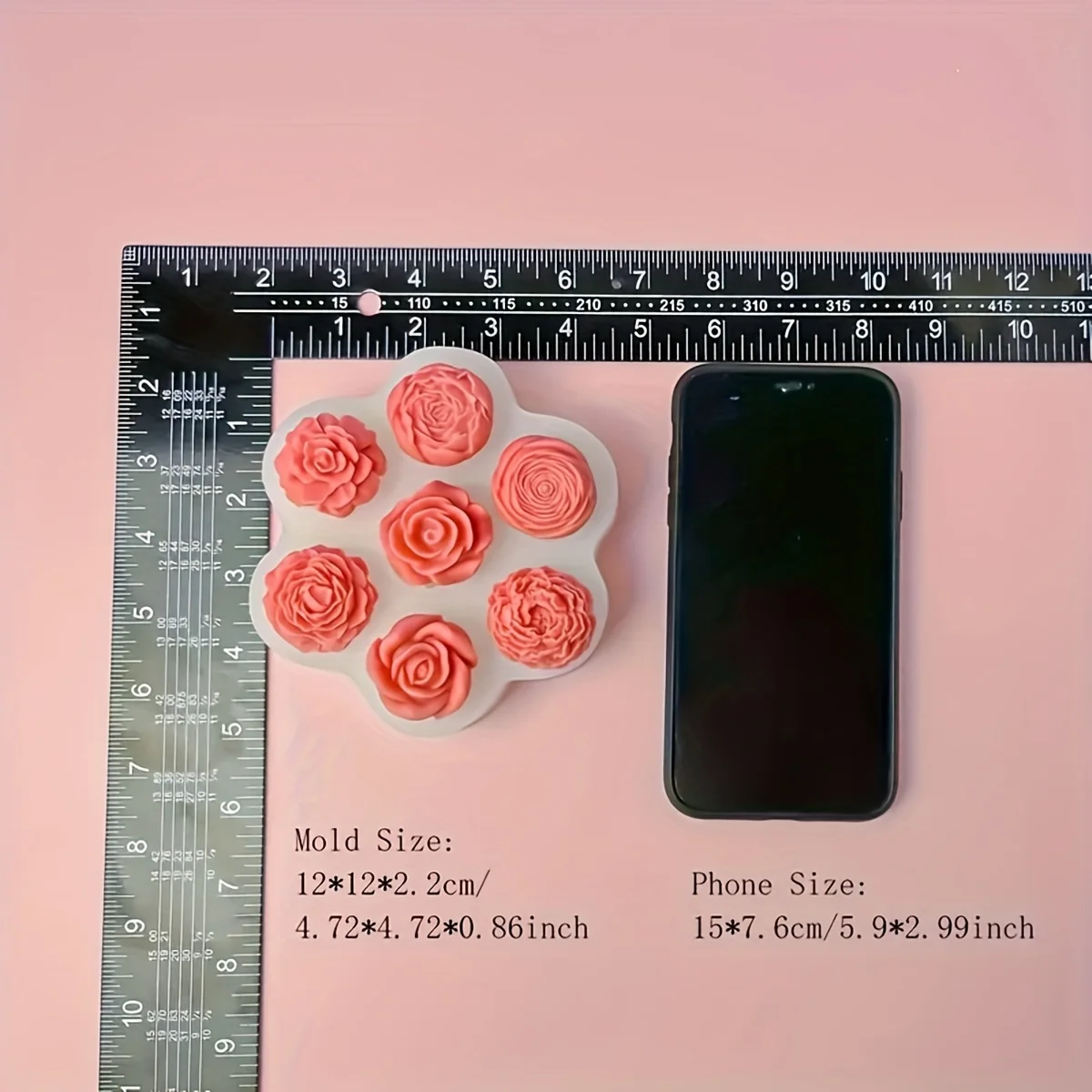 7 قطعة قوالب السيليكون زهرة ثلاثية الأبعاد الورد الفاوانيا كعكة بالشيكولاتة قالب الخبز شمعة يدوية الصنع الصابون الجبس الراتنج الحرف اليدوية صنع أدوات #5