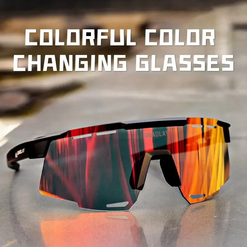 

Photochromic Sports Glasses for Men and Women, Colorful Cycling Glasses, Running Sunglasses Outdoor Fashion, UV400 protection
