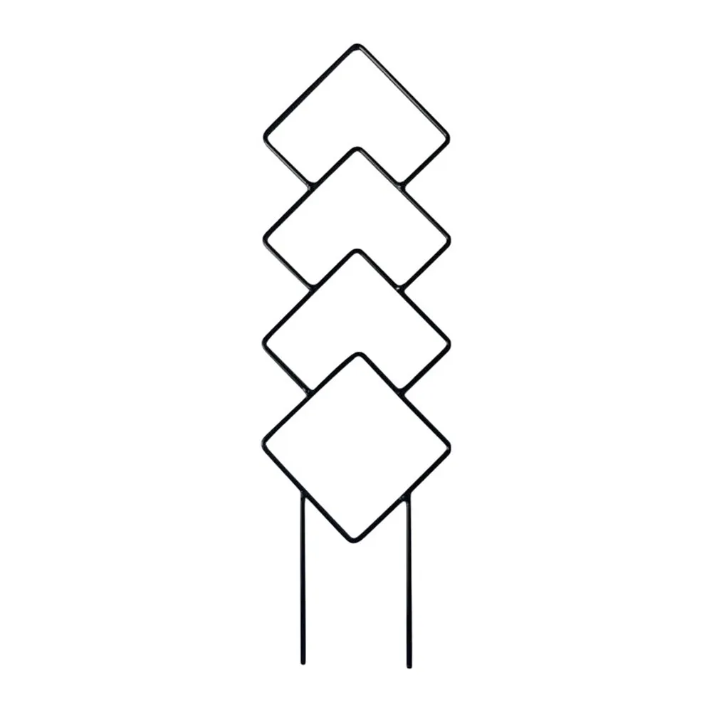 4 Different Shapes Climbing Plant Trellis Soil Insert Stakes Metal Wire Plant Support Stake Moisture-Proof Coating