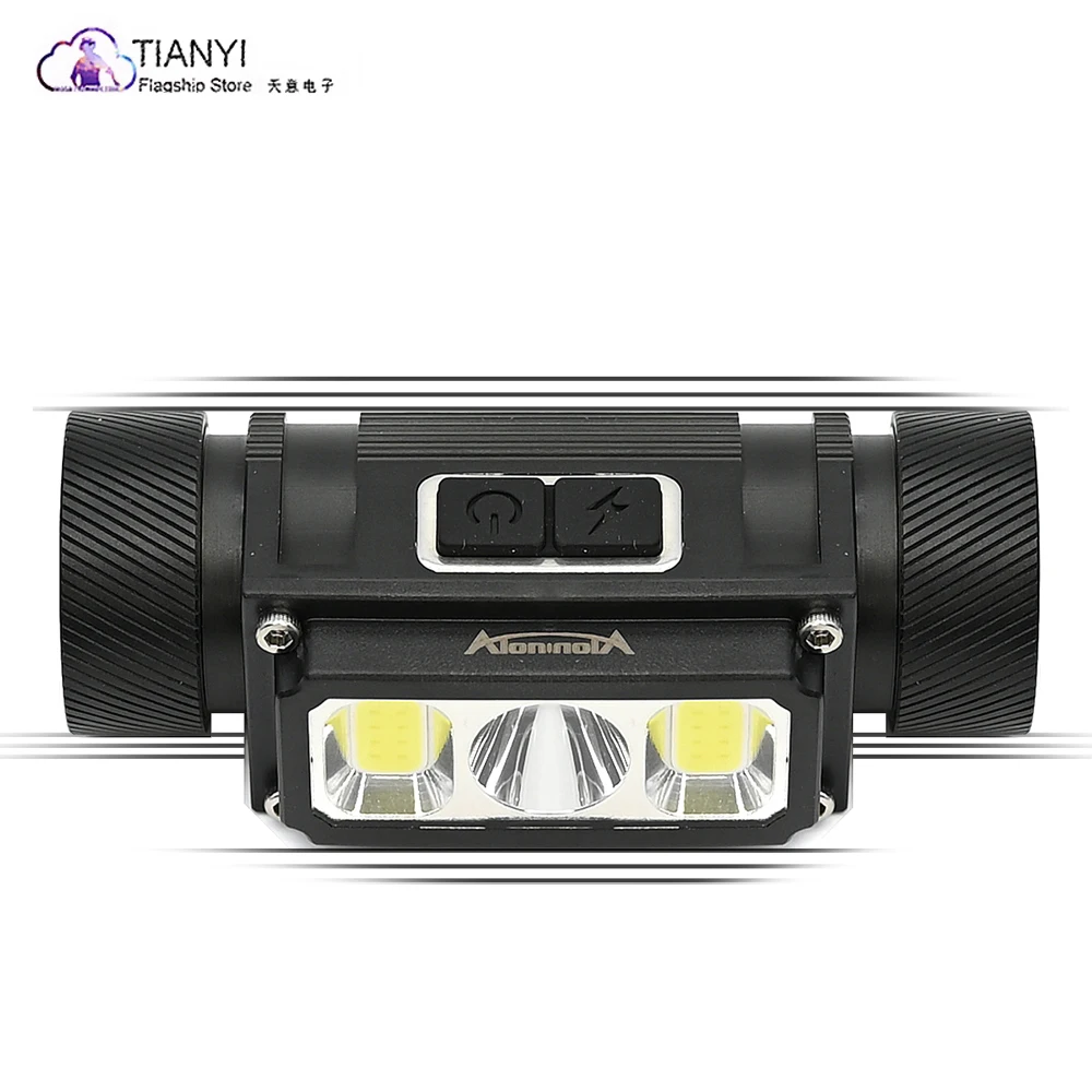 Super bright multi bead headlamp fixed focus long range 21700 lithium battery charging aluminum alloy headlamp